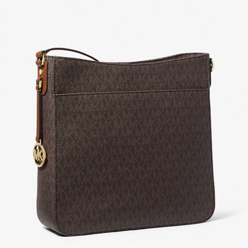 MICHAEL KORS JET SET LARGE LOGO MESSENGER BAG - Picture 3 of 9